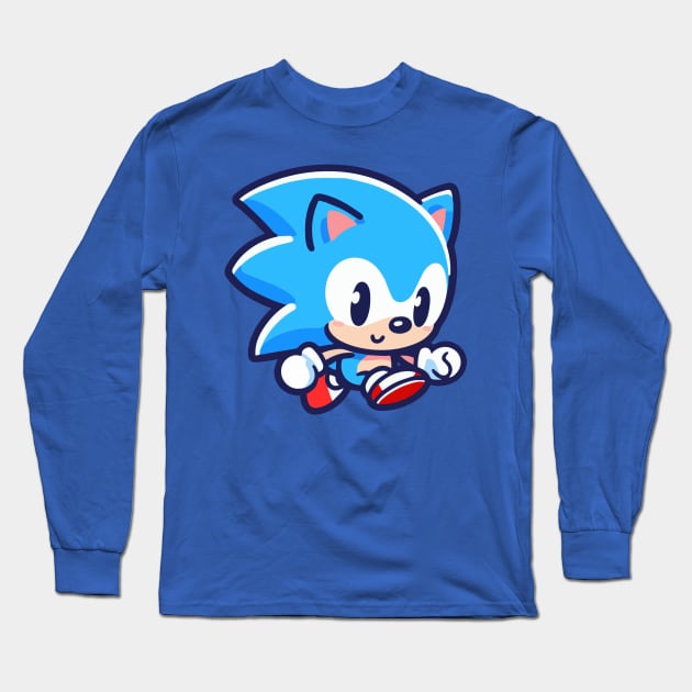 Sonic The Hedgehog Long Sleeve T-Shirt by Riot! Sticker Co.